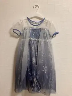 雪の結晶プリント チュールドレス 100