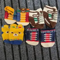 ミキハウス ベビー靴下4セット 9-10cm