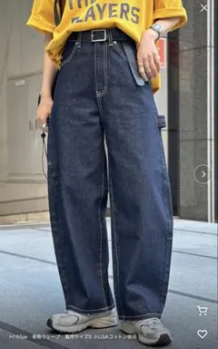 お値下げ❣️cpcm カーブペインターデニムパンツ　ネイビー