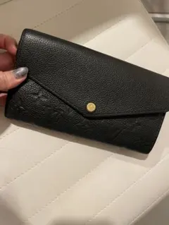 LOUIS VUITTON ブラック 長財布 アンプラント