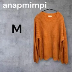 anapmimpi オレンジ FREE 長袖 クルーネック セーター カジュアルのサムネイル