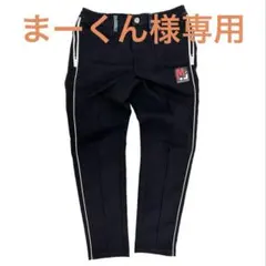 MARK&LONA 黒 ゴルフパンツ サイドライン サイズ48