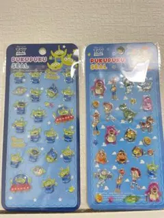 【早い者勝ち】ディズニー ぷくぷくシール トイストーリー　リトルグリーメン2枚