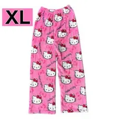 【新品未使用】ハローキティ ルームウェア ピンク 部屋着 フリース XL 大人気