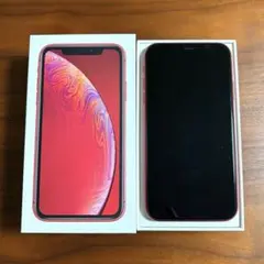 iPhone XR 64GB レッド 付属品＋箱付き バッテリー76%