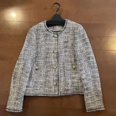 【美品】Mila Owen ツイード　ノーカラージャケット