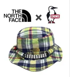 【美品】THE NORTH FACE × CHUMS コラボ ハット チェック柄