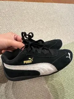 【PUMA】プーマ キッズ 子供 スニーカー スエード 黒 18.5cm