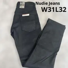 【新品】ヌーディージーンズTHIN FINN W31 L32 ブラックのサムネイル