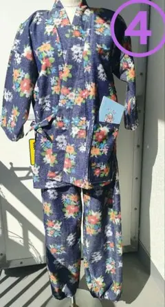 手作り作務衣　着物リメイク