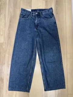 【大人気】H&M Baggy fit バギーデニム ワイドパンツ 30インチ 青のサムネイル