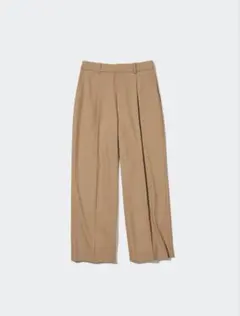 UNIQLO タックワイドパンツ　丈長め