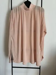 ZARA シアーハイネックニット