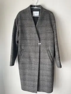 UNITED ARROWS ノーカラーチェスターコート