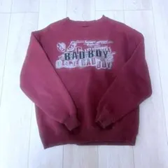 古着 BADBOY スウェット 平成レトロ 赤 ワインレッドのサムネイル
