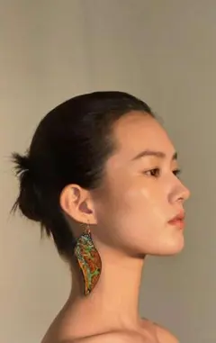 漆ピアス　天然漆・手作り・一点物