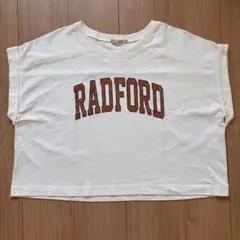 ロゴTシャツ 半袖 オフホワイト フリーサイズ レディース
