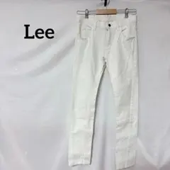 ♦︎Lee ストレートデニム M ホワイト　ジーンズ　カジュアル　ラフ　シンプルのサムネイル