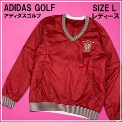 CALLAWAY キャロウェイ 2WAY 中綿ブルゾン ドット 総柄 レッド L