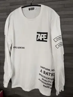 A Bathing Ape 長袖シャツ L ホワイトのサムネイル