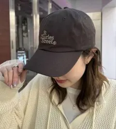 Ciagopanic Typo キャップ　ロゴキャップ　チャコールグレー　F