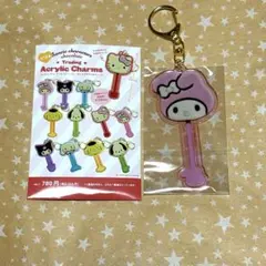サンリオキャラクターズ　チョコレート　トレーディングアクリルチャーム　マイメロ