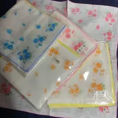 最終値下げガーゼハンカチ12枚！　3枚入り×4セット　マスク作りなどに