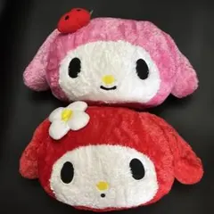 昭和レトロ激レアマイメロディ ぬいぐるみクッション2個セット希少