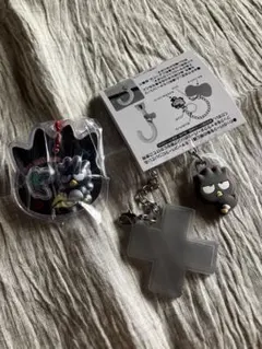 サンリオ　パッケージチャーム　& ダブルチャーム　バッドばつ丸　セット