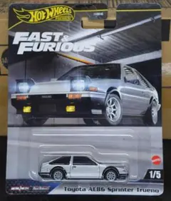 ホットウィール　ワイルドスピード　トヨタ　AE86　スプリンター　トレノ　未開封のサムネイル