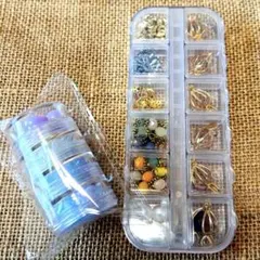 天然石 ケース パーツ ビーズ 石付きチャーム 座金 まとめ売り
