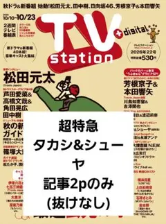 TV station 2026年22号 タカシ&シューヤ 記事2p