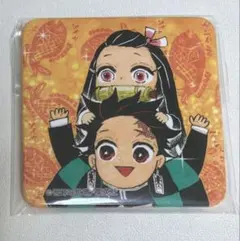 鬼滅の刃 スクエア缶バッジ 竈門炭治郎＆竈門禰豆子 アナザーカラー