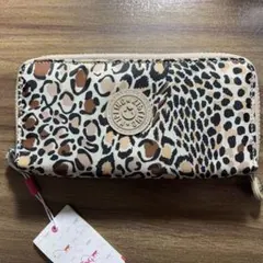 【新品未使用】キプリング（Kipling）長財布 レオパード柄 ヒョウ柄のサムネイル