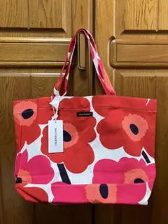 marimekko フラワープリント トートバッグ ウニッコ