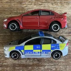 トミカ 廃盤 セット スポーツカー ランサーエボリューション 英国警察仕様のサムネイル
