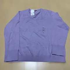 新品未使用【ユニクロ】エクストラファインメリノVネックセーター XL 6