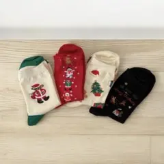 クリスマスソックス 4足セット