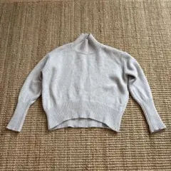 GALERIE VIE ファインウール ハイネックプルオーバーニット