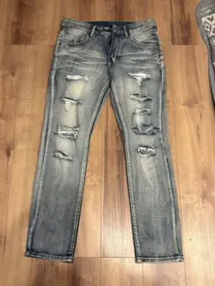 スキニージーンズ 黒　mnml AMIRI purplebland ksubi ダメージスキニーデニムAMIRI purple ksubi guapi mnml - メルカリ