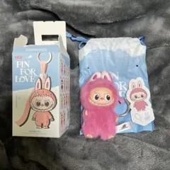 POPMART PIN FOR LOVE ぬいぐるみ ラブブ イニシャル【Q】