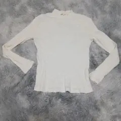 UNIQLO ユニクロ リブハイネックТシャツ M