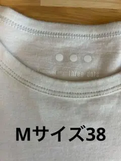 【美品】three dots ニューサンテデットジャージ　ライトグレー Mサイズのサムネイル