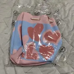 新品未使用　D.KELLY ハート柄　巾着　ショルダーバッグ