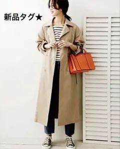 신품 미사용 タグ付き アーバンリサーチドアーズ コットンロングトレンチコート