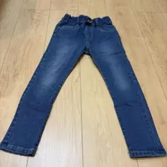 F.O.KIDS 120サイズ デニムブルー ゴムウエスト 裏起毛長ズボン