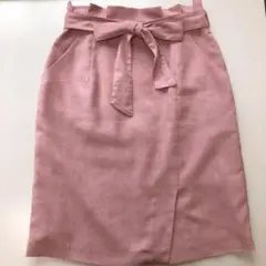 ミッシュマッシュ スエードタックタイトスカート