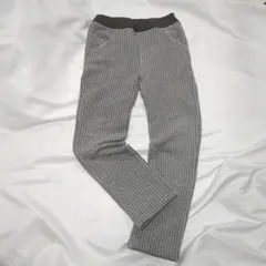 キムラタン　ボブソン　130 裏起毛　スゥエットパンツ　グレー　ストライプ