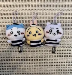 ちいかわ ぷちミニマスコット　囚人服　3体セット（ちいかわ、ハチワレ、うさぎ）