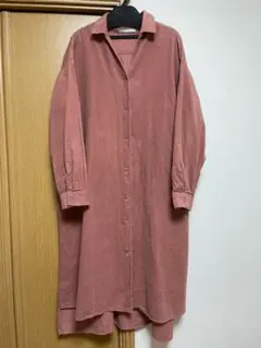 【DouDou】コーデュロイシャツワンピース　美品